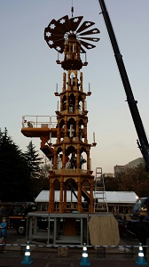 Erzgebirgische Stufenpyramide - 2015 Tokyo/Japan - Aufbau