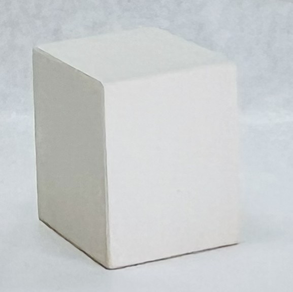 Dekoklotz weiss, 5 cm (ohne Katze)
