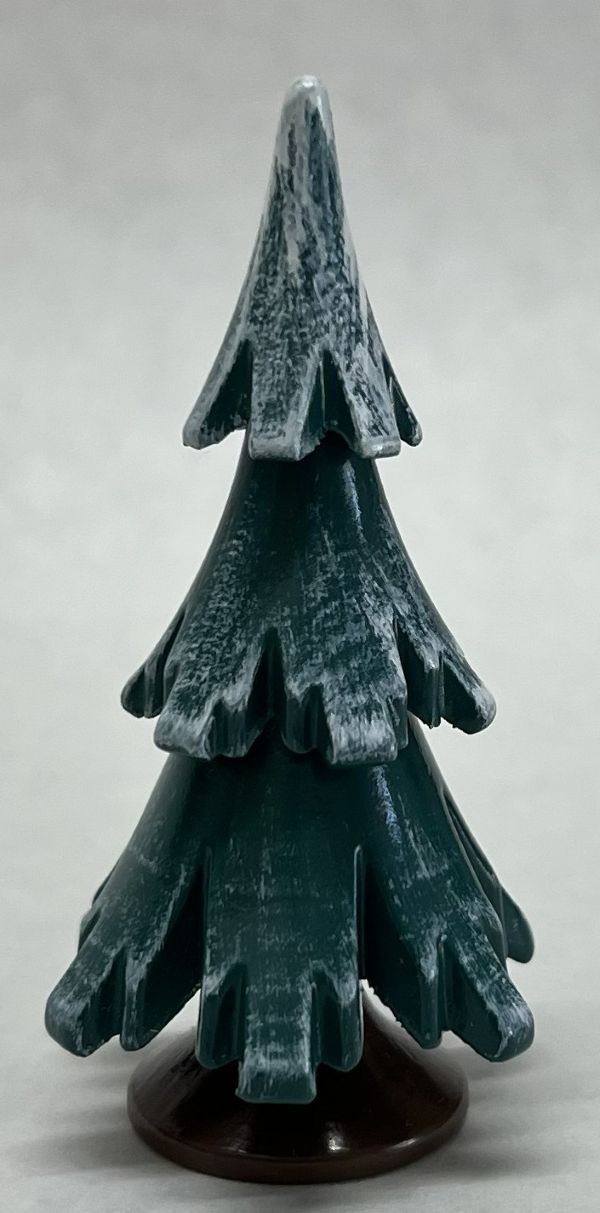 Baum grün-weiß lackiert, 6,5cm (VE3)