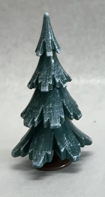 Baum grün-weiß lackiert, 9,5cm