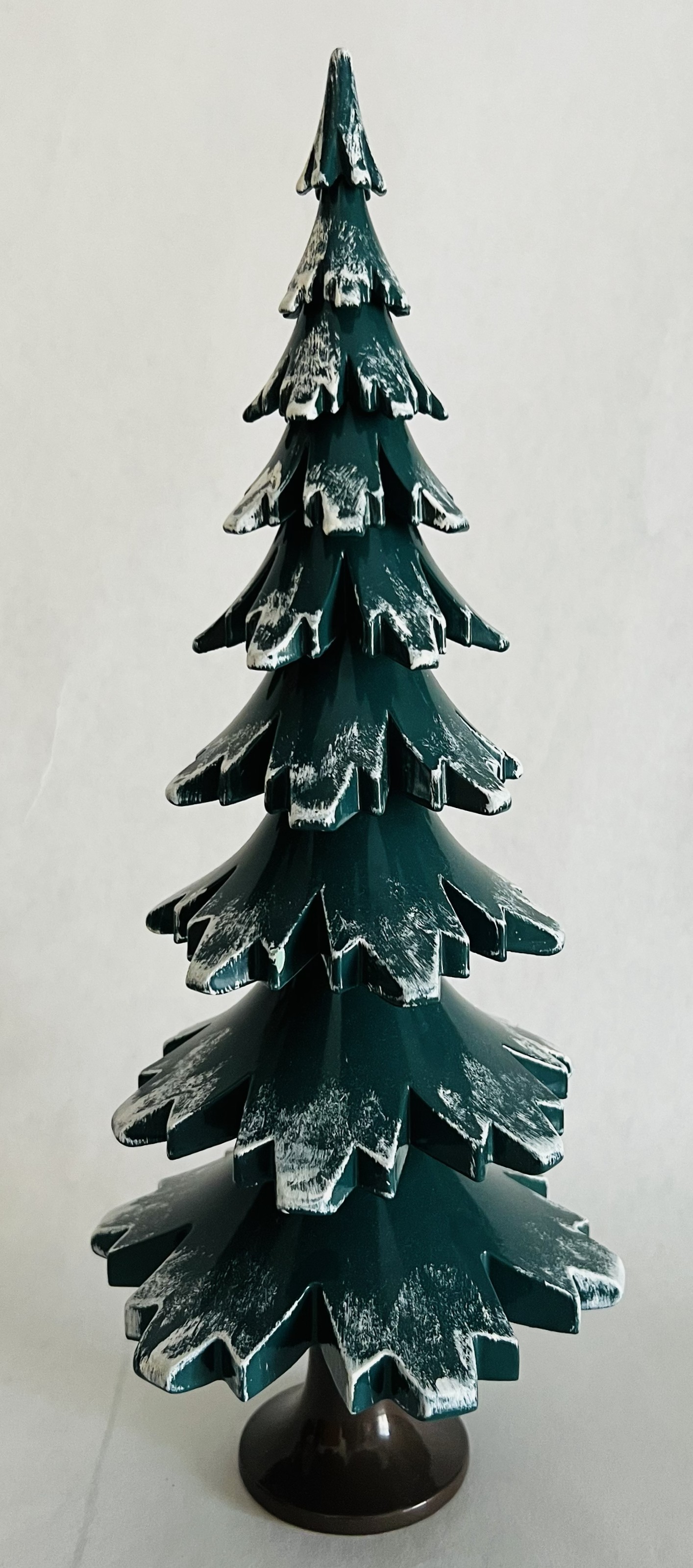 Baum grün-weiß lackiert, 29cm