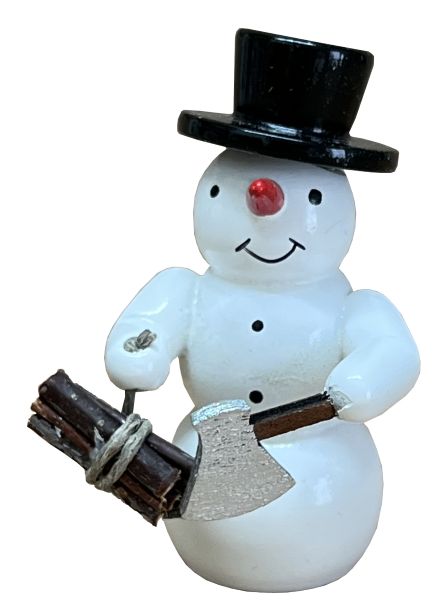 Schneemann, Holzsammler 5,5cm
