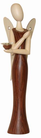 Engel, aus Palisander - 24,5 cm - Erzgebirgische Holzkunst Gahlenz