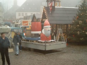 Riesen-Weihnachtsmann - 2003 Annaberg - Herstellung