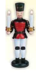 LT Bergmann, reichbemalt, elektrisch - 34 cm - Erzgebirgische Holzkunst Gahlenz