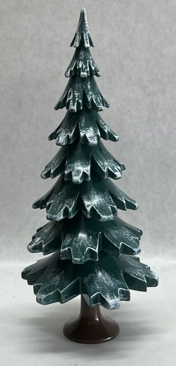 Baum grün-weiß lackiert, 24,5cm