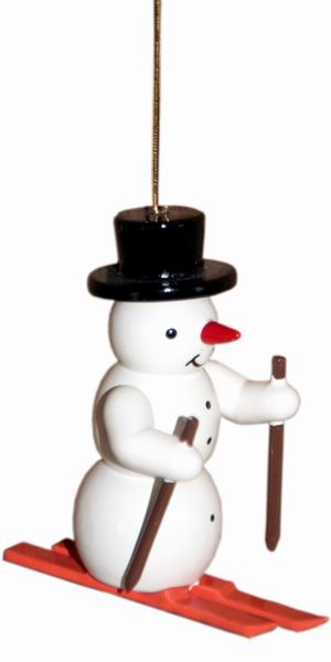 Schneemann, Ski, zum Hängen - 5,5 cm
