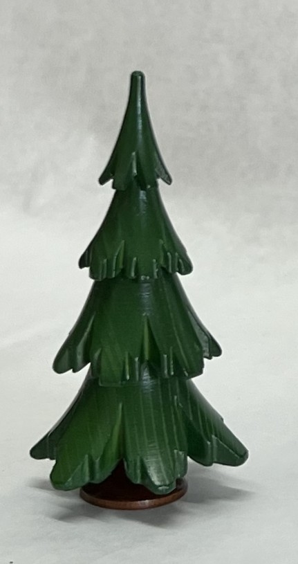 Baum grün lasiert, 9,5cm