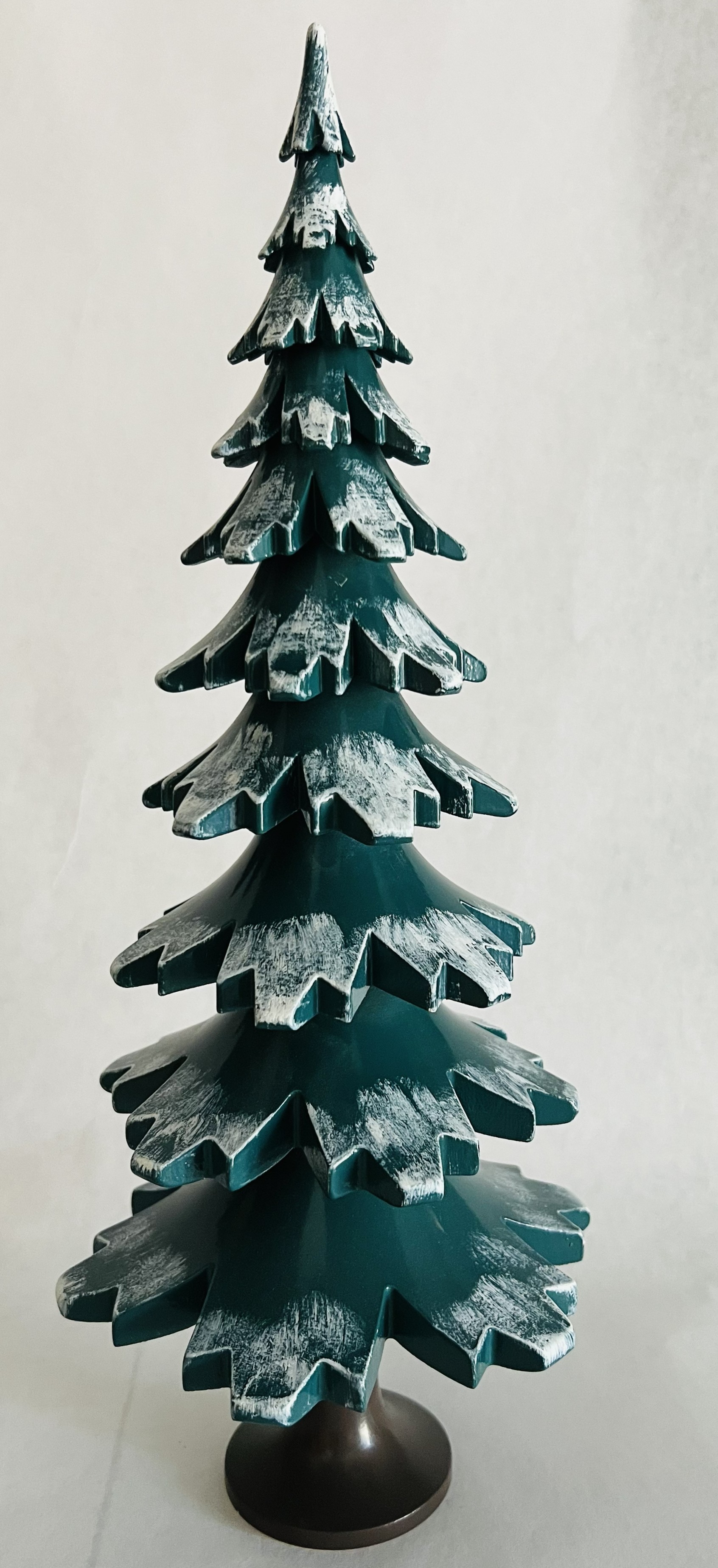 Baum grün-weiß lackiert, 33cm