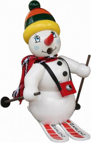RM Schneemann mit Ski - 20 cm