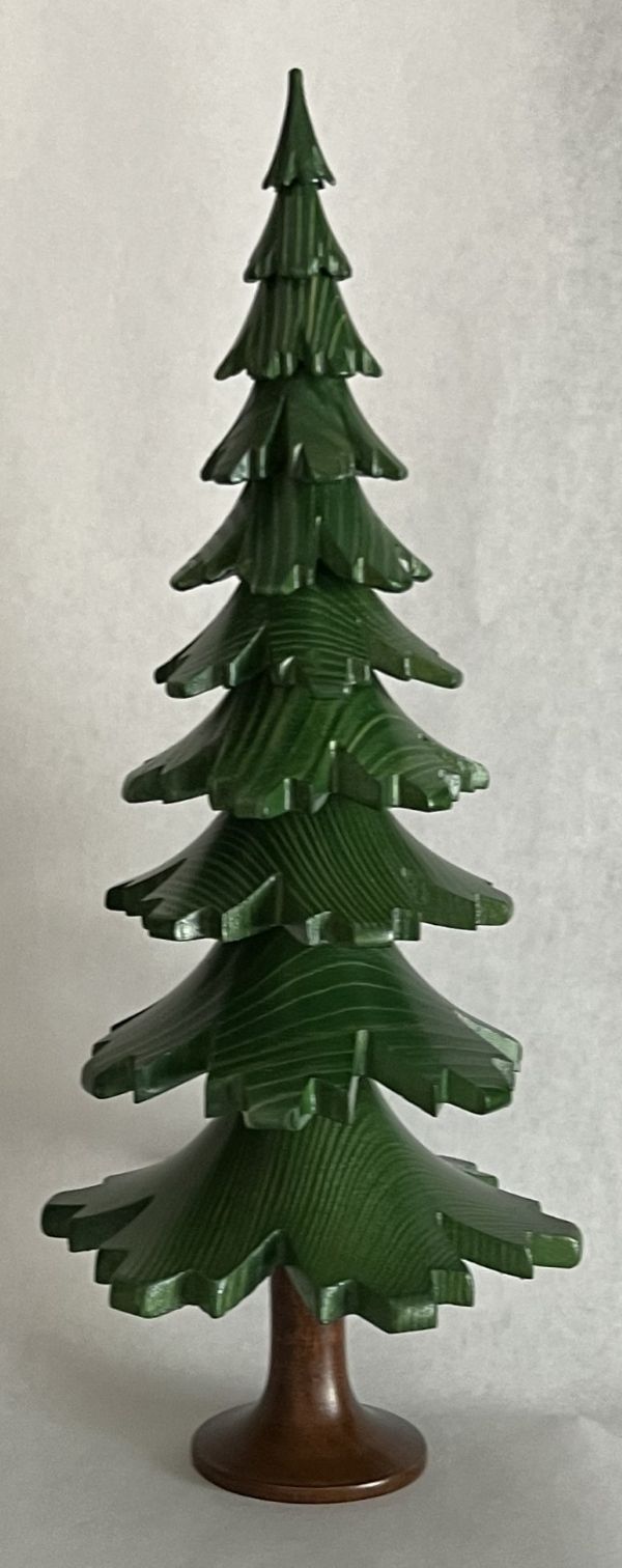 Baum grün lasiert 33cm