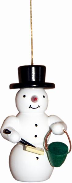 Schneemann, Schaufel & Eimer, zum Hängen- 5,5 cm