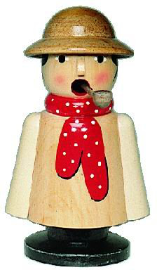 RM Bauer natur, Schal rot - 13 cm