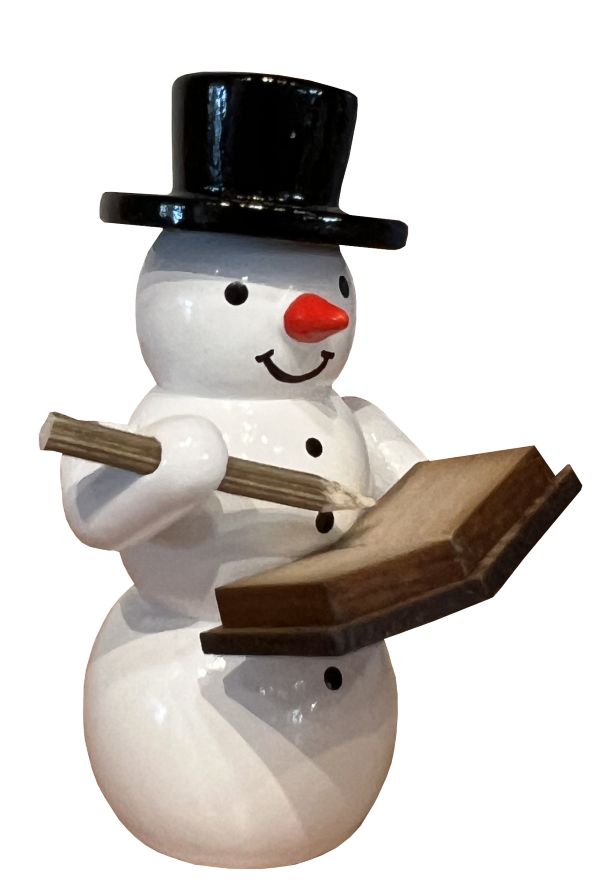 Schneemann, Buch und Stift 5,5cm