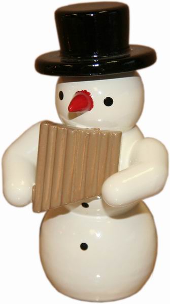 Schneemann, Panflöte - 5,5 cm