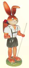 Hase mit Hose - 25 cm - Erzgebirgische Holzkunst Gahlenz
