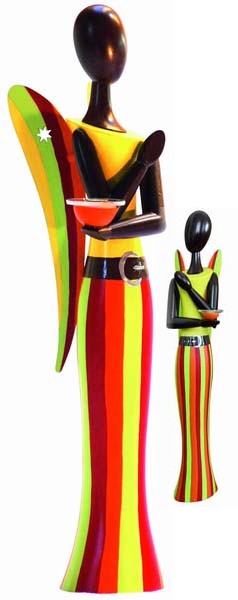 Engel, Caribbean Summer - 24,5 cm - Erzgebirgische Holzkunst Gahlenz