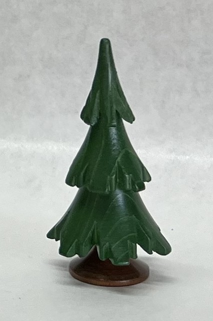 Baum grün lasiert, 6,5cm (VE 3)