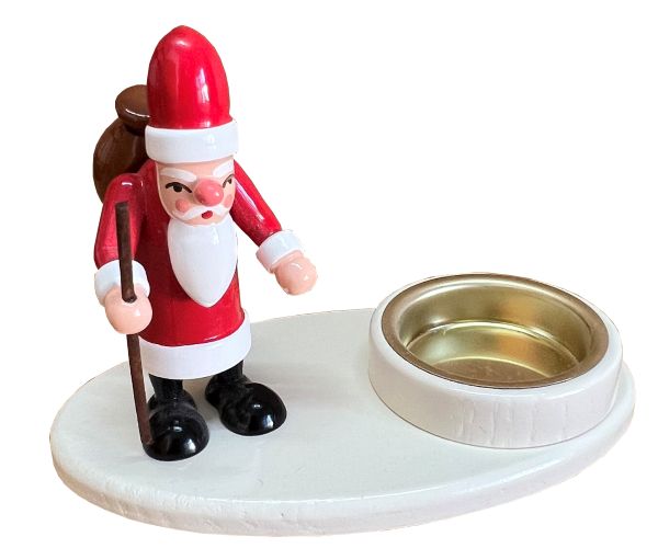 Lichthalter Weihnachtsmann Teelicht, 8cm