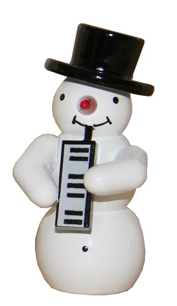 Schneemann, Melodika - 5,5 cm