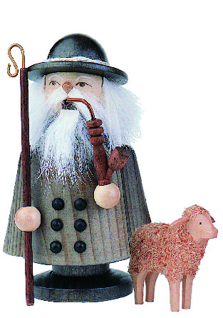 RM Schäfer mit Schaf gebeizt - 13 cm